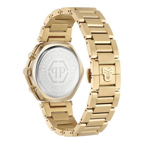 Philipp Plein The Hexagon Chrono Bracelet Watch Gold Mens - Picture 3 of 6